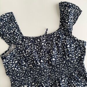 Old Navy Floral Dress Navy and White Floral - Small